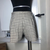 Machiato Plaid Short